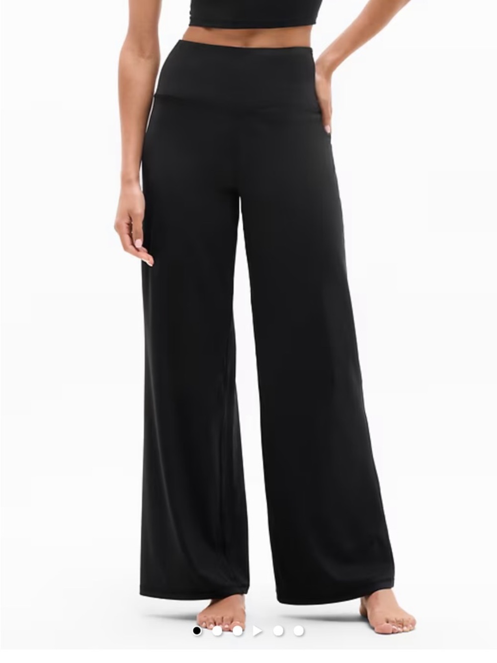 Athleta Black Elation Wide Leg Pant